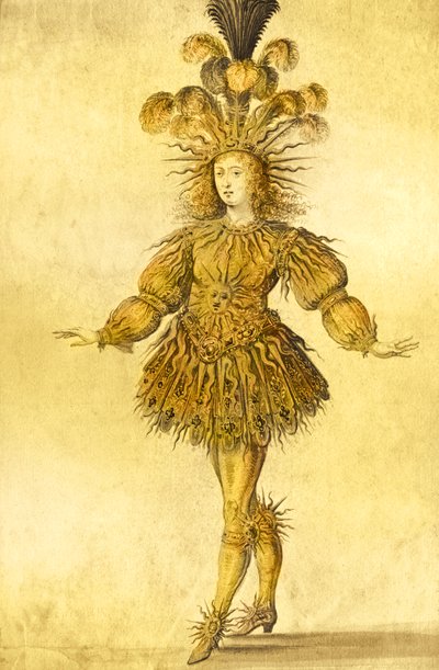 King Louis XIV of France in the costume of the Sun King in the ballet La Nuit, 1653 by French School